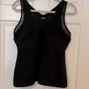 Marika Black Workout Built In Bra Tank Large